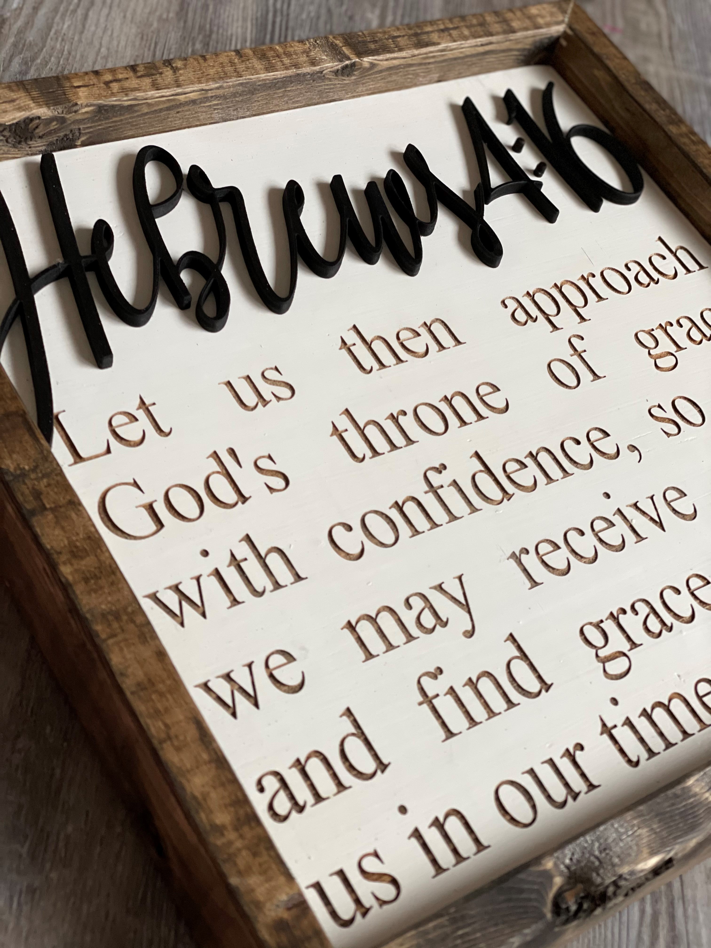 Custom Engraved Scripture