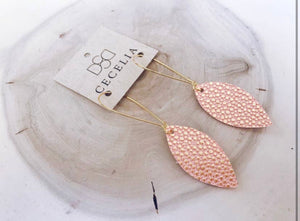 Peach Sunrise Drop Earring
