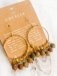 Red Creek Gemstone Boho Earrings