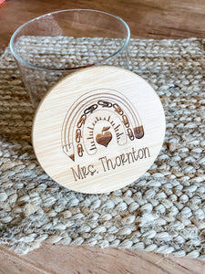 Personalized Glass Canister + Lid