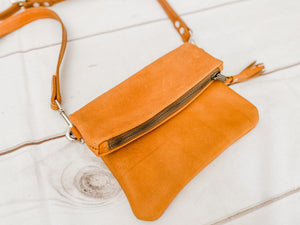 Copy of Foldover Crossbody - Pebble Black