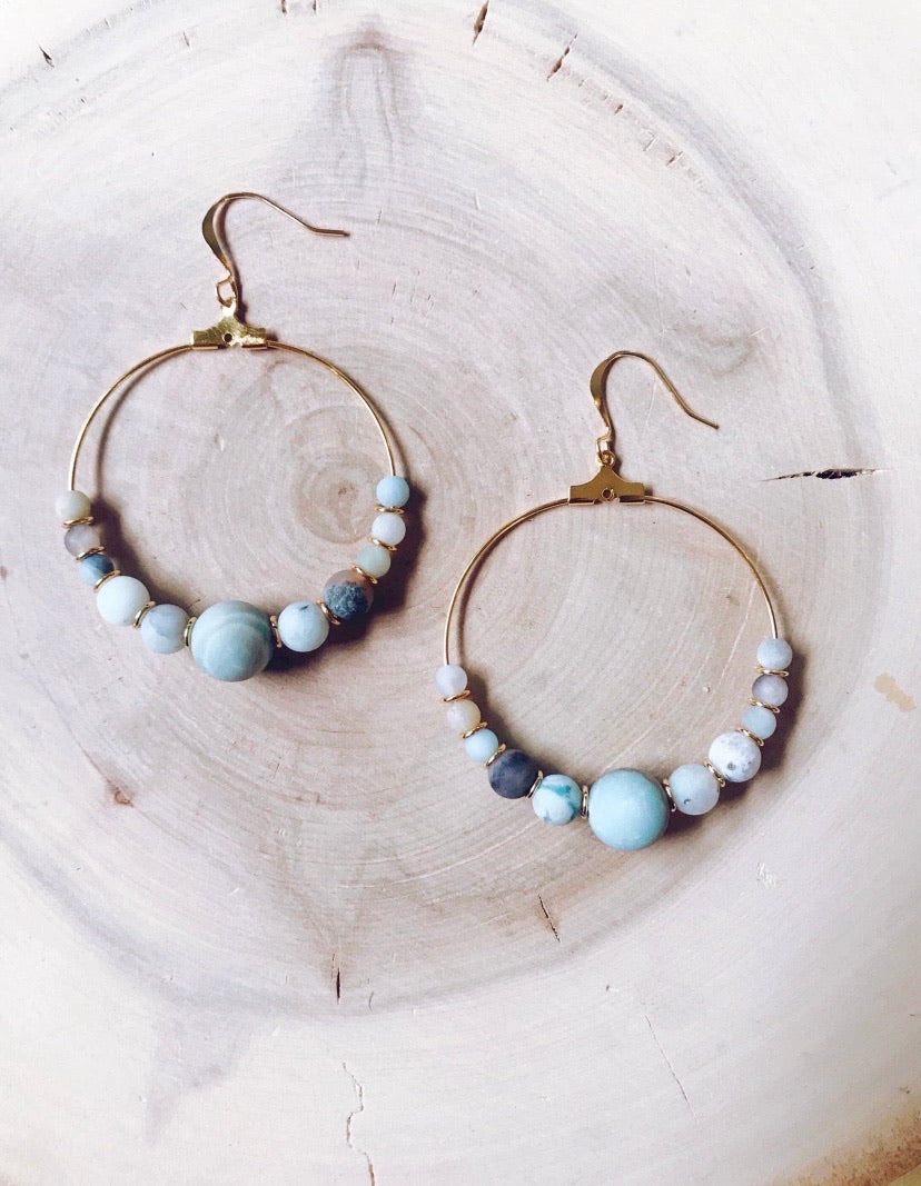 Amazonite Gemstone Earrings