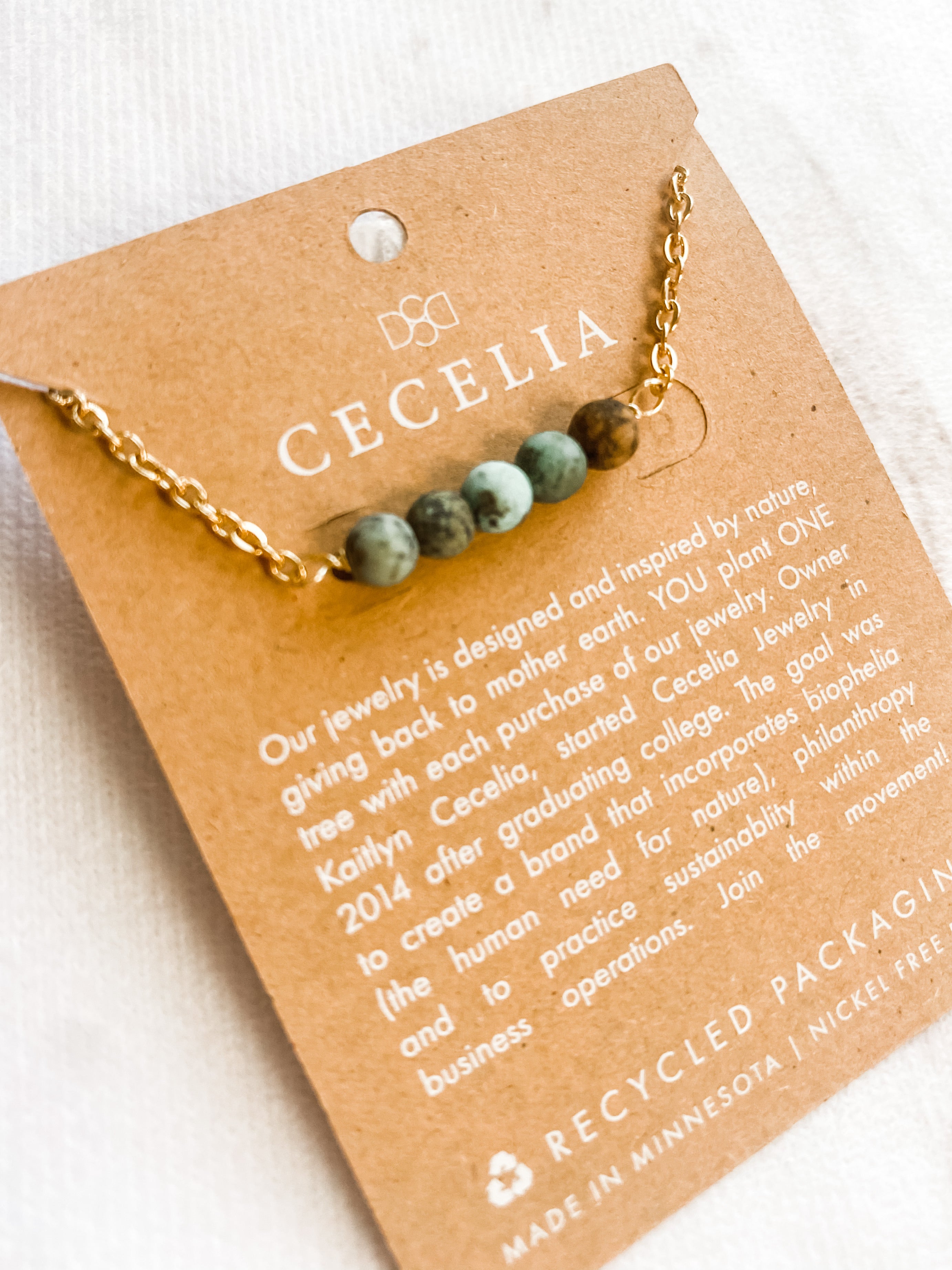 African Turquoise Gemstone Necklace