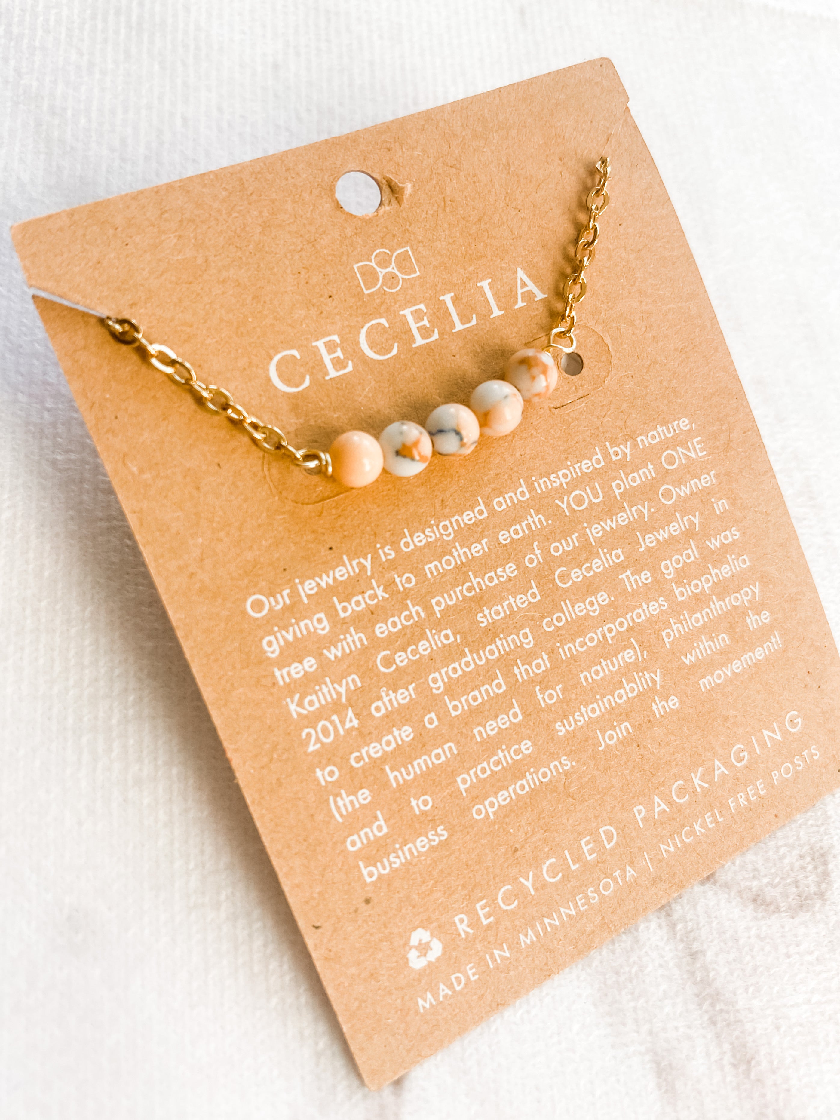 Sea Sediment Jasper Gemstone Necklace