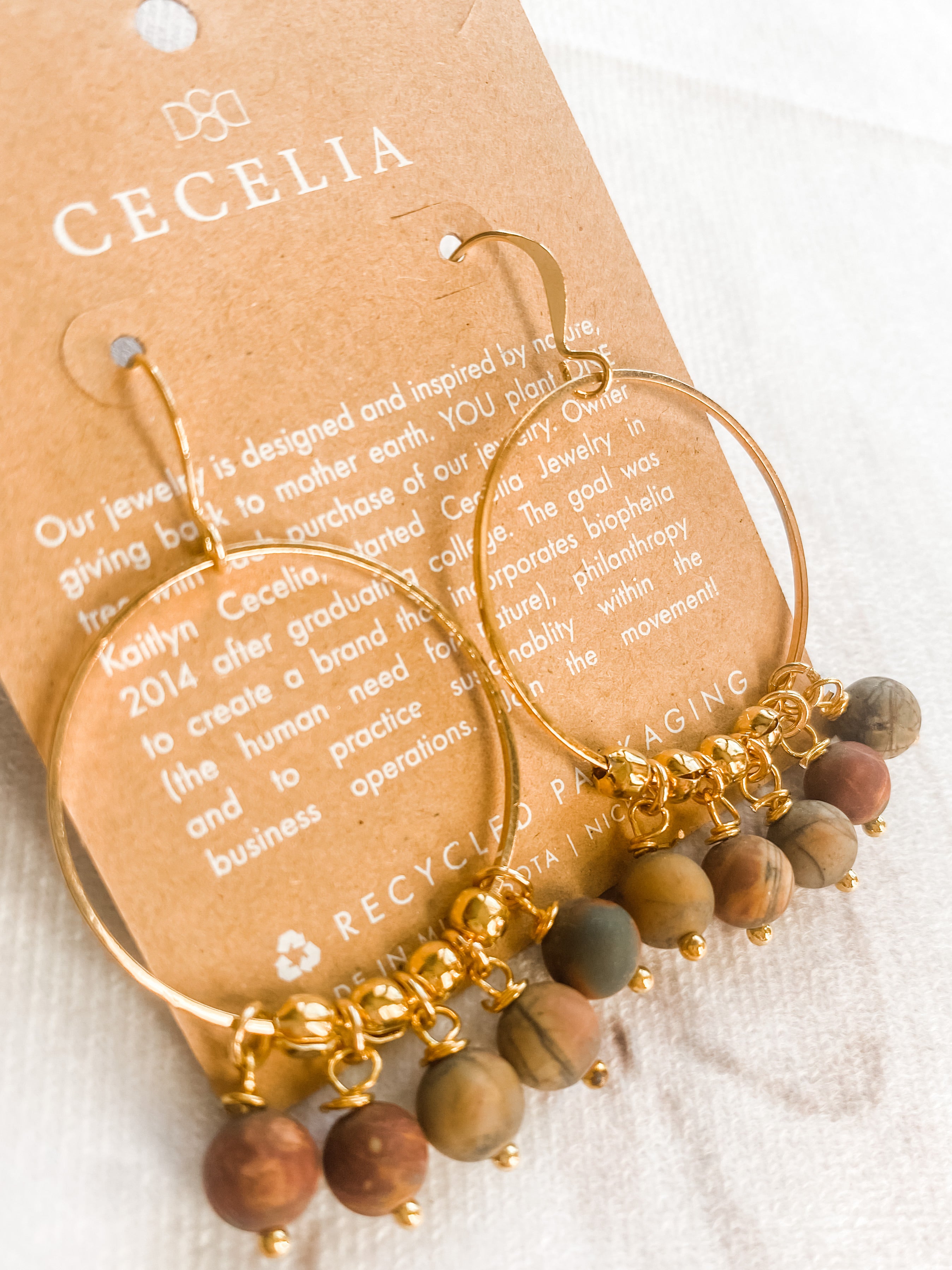 Red Creek Gemstone Boho Earrings